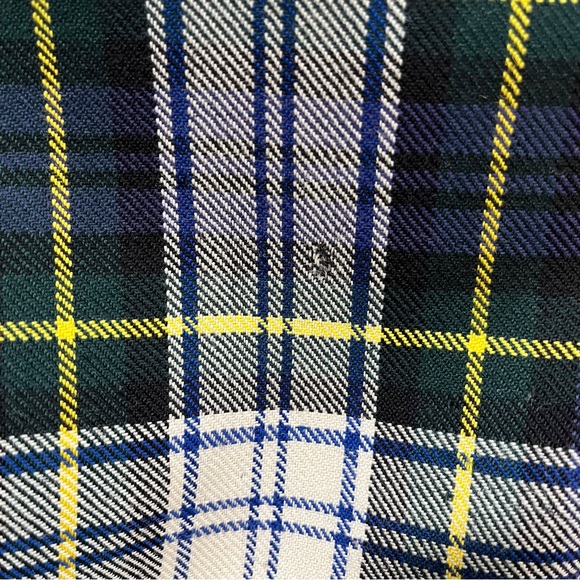 RARE J. McLaughlin Tartan Handbag Vintage Wool /Leather plaid Handbag - Picture 6 of 15